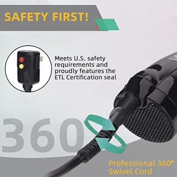 Hair Dryer Brush, Hot Air Brush, Volumizer & Styler & Dry 3 in 1, 1000 Watt Salon Lightweight Negative Ion Ceramic Oval Design Blow Dryers for Drying,Straightening,Curling,Volumizing