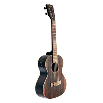 Kala Striped Ebony Tenor Ukulele with EQ for All Skill Levels