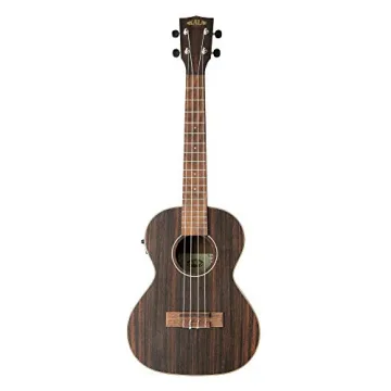 Kala Striped Ebony Tenor Ukulele with EQ for All Skill Levels