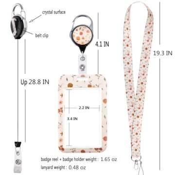 Stylish Juanooo Green Daisy ID Lanyard for Everyone