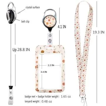 Stylish Juanooo Green Daisy ID Lanyard for Everyone