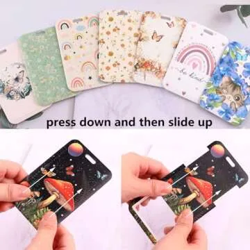 Stylish Juanooo Green Daisy ID Lanyard for Everyone