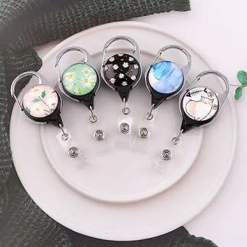 Stylish Juanooo Green Daisy ID Lanyard for Everyone