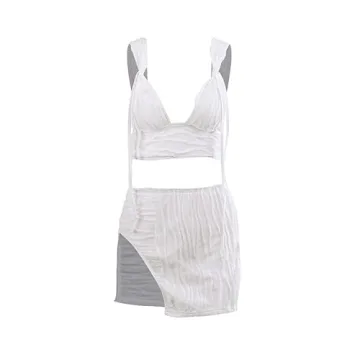 Y2K Aesthetic 2 Piece Skirt Set for Fashionable Women