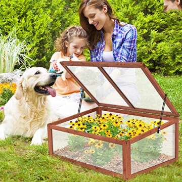 Giantex Garden Cold Frame for Easy Plant Growth and Protection
