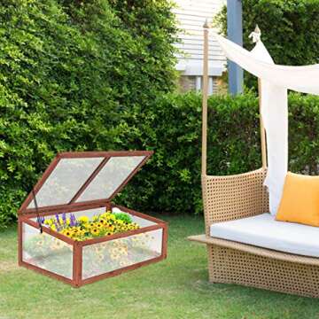Giantex Garden Cold Frame for Easy Plant Growth and Protection