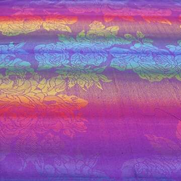 Neelamvar Fashion Colorful flowers Jacquard cotton pashmina Women Wrap Shawl tassels Scarves 75" x 27.5" (THM08-05)