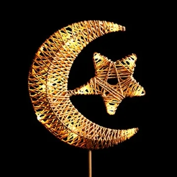 Decorative Ramadan Table Lamp - Moon and Star Light
