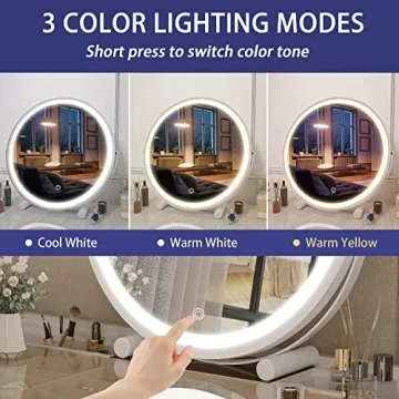 Hasipu Vanity Mirror with Lights for Flawless Makeup