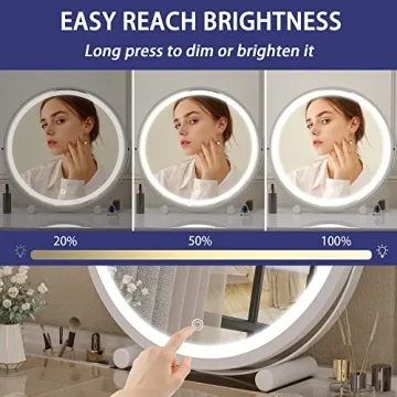 Hasipu Vanity Mirror with Lights for Flawless Makeup