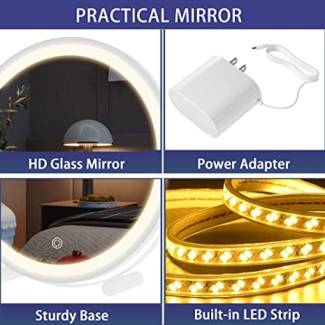 Hasipu Vanity Mirror with Lights for Flawless Makeup