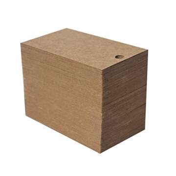 400 Pack Earring Cards - Earring Display Cards - Custom Earring Cards for Earring Display - Hanging Earrings - Bulk Earring Cards - 2 x 3.5 Inches - Brown (Pack of 400)