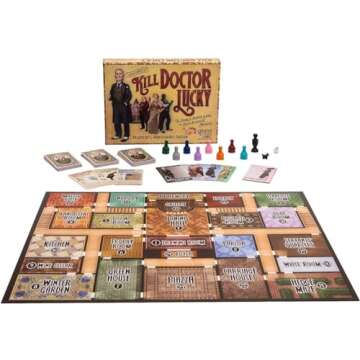 Cheapass Games: Kill Doctor Lucky, Deluxe 23rd and 3/4th Anniversary Edition, Family Board Game of C...