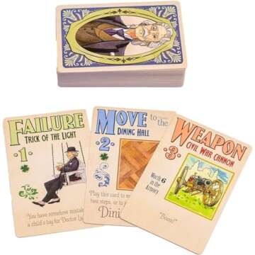 Cheapass Games: Kill Doctor Lucky, Deluxe 23rd and 3/4th Anniversary Edition, Family Board Game of Cold-Blooded Murder, For 2 to 8 Players