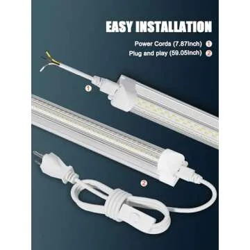 Elekico 100W 8ft LED Shop Light - Bright 15000LM Efficiency