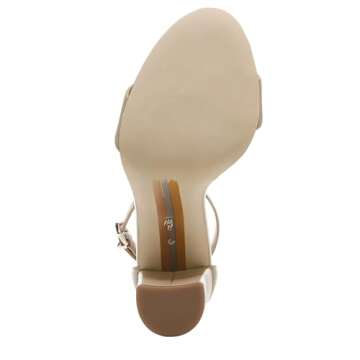 Sam Edelman Women's Yaro Heeled Sandal, Classic Nude Leather, 9