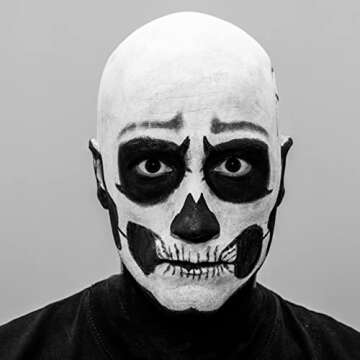 WXJ13 3 Packs Latex Bald Caps with Nylon Wig Caps - Adult Costume Accessory for Halloween Party