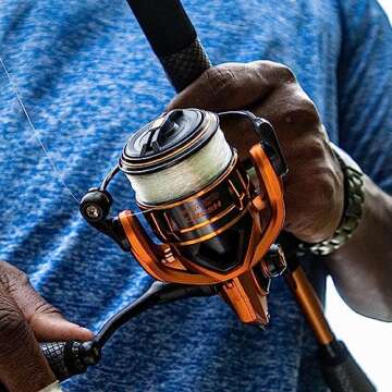 Lew's MACH Crush Spinning Fishing Reel, 6.2:1 Gear Ratio, Right or Left-Hand Retrieve, Aluminum Frame, Premium 11 Bearing System