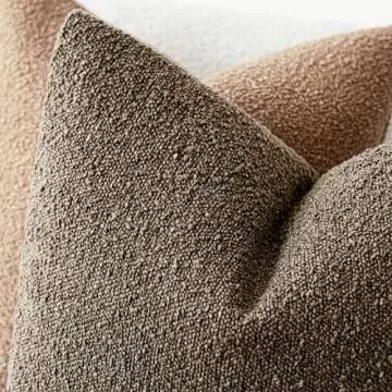 Foindtower Textured Boucle Throw Pillow Covers for Cozy Decor