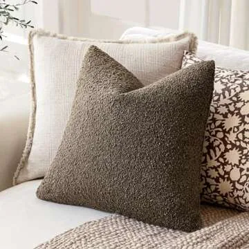 Foindtower Textured Boucle Throw Pillow Covers for Cozy Decor
