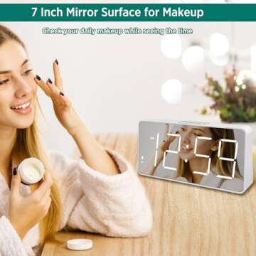 Peakeep Battery Backup Digital Alarm Clock for Bedrooms