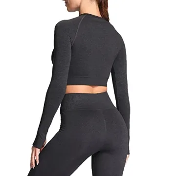 Aoxjox Long Sleeve Crop Tops for Women - Vital Style