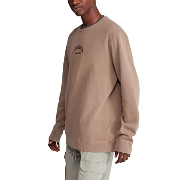 PacSun Men's Los Angeles Embroidery Crew Neck Sweatshirt - Desert Taupe size Large