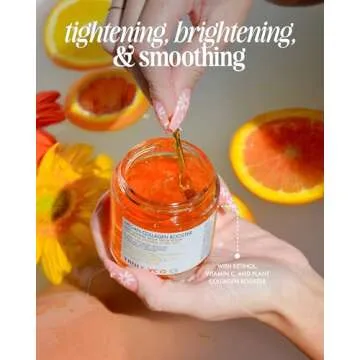 Truly Beauty Vegan Collagen Booster Anti-Aging Jelly Face Mask - Anti-Aging Face Mask For Tighter Sk...