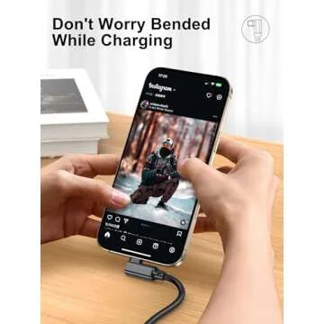 USB C to USB C Cable 3.3FT,TYPEC 3.1 GEN2,Right Angle USB-C 3.2 Gen 2 20Gbps Cable 4K@60Hz UHD Video Monitor Cable 100W PD Fast Charging Cable.for Oculus Quest,MacBook Pro,AR,Switch,Phone 15,Laptops