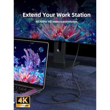 USB C to USB C Cable 3.3FT,TYPEC 3.1 GEN2,Right Angle USB-C 3.2 Gen 2 20Gbps Cable 4K@60Hz UHD Video Monitor Cable 100W PD Fast Charging Cable.for Oculus Quest,MacBook Pro,AR,Switch,Phone 15,Laptops