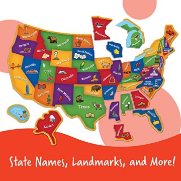 Interactive Learning Resources Magnetic US Map Puzzle