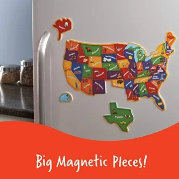 Interactive Learning Resources Magnetic US Map Puzzle