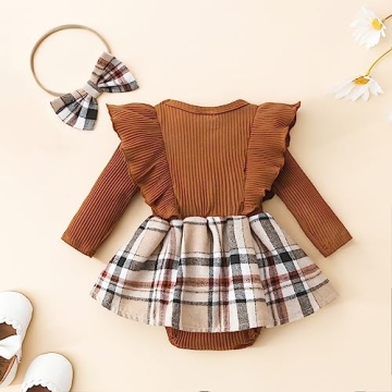Stylish Baby Girl Fall Winter Outfit Set for Toddlers