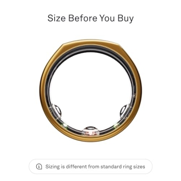 Oura Ring Gen3 Heritage Gold - Smart Health Tracking Ring