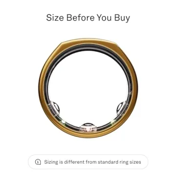 Oura Ring Gen3 Heritage Gold - Smart Health Tracking Ring