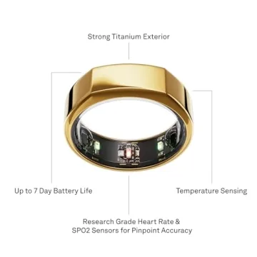 Oura Ring Gen3 Heritage Gold - Smart Health Tracking Ring