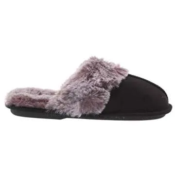 Jessica Simpson Comfy Faux Fur House Slipper for Cozy Comfort
