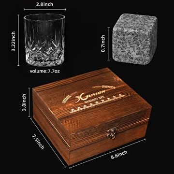Whiskey Stones Gift Set for Men - Perfect for Gifts