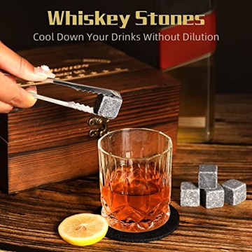 Whiskey Stones Gift Set for Men - Perfect for Gifts
