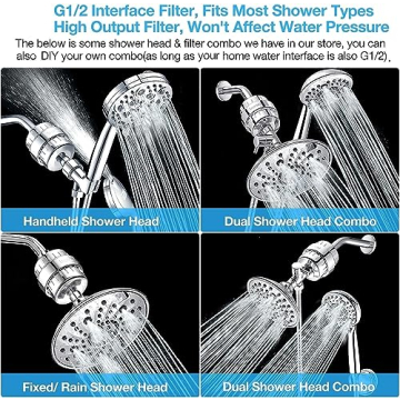 Genuine 20-Stage Shower Filter for Soft Water & Purification