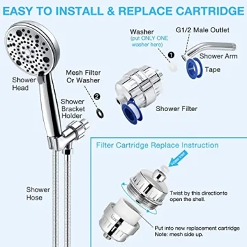 Genuine 20-Stage Shower Filter for Soft Water & Purification