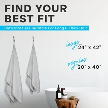 Luxe Beauty Microfiber Hair Towel Wrap, Absorbent Hair Drying Towel