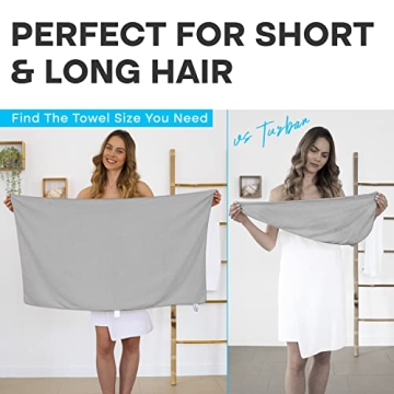 Luxe Beauty Microfiber Hair Towel Wrap, Absorbent Hair Drying Towel