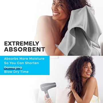 Luxe Beauty Microfiber Hair Towel Wrap, Absorbent Hair Drying Towel