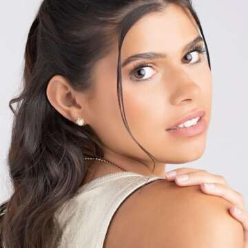 Barzel 18K Gold Plated Caged Pearl Earrings - Elegance