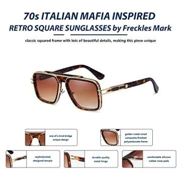 Freckles Mark Retro Sunglasses - Stylish UV400 Protection