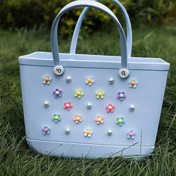 Stylish Fxfenoxo Flower Charms for Beach Bags and Totes