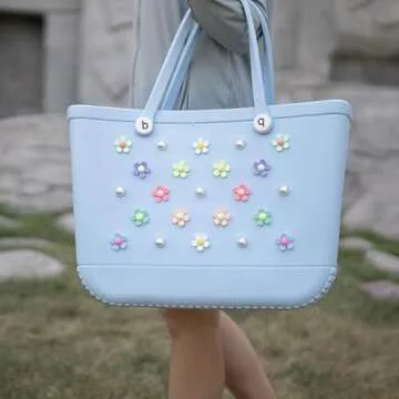 Stylish Fxfenoxo Flower Charms for Beach Bags and Totes