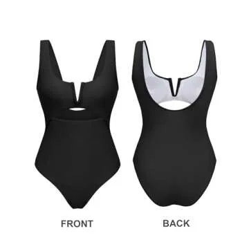 Stylish AI'MAGE Women's One Piece Swimsuit with Tummy Control