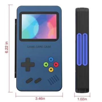 THELIFELICIOUS Switch Game Card Case for Nintendo Switch/OLED/Lite, Gradient Color Lining Games Card Holder with 48 Game Cards Slots & 24 Micro SD Cards Slots